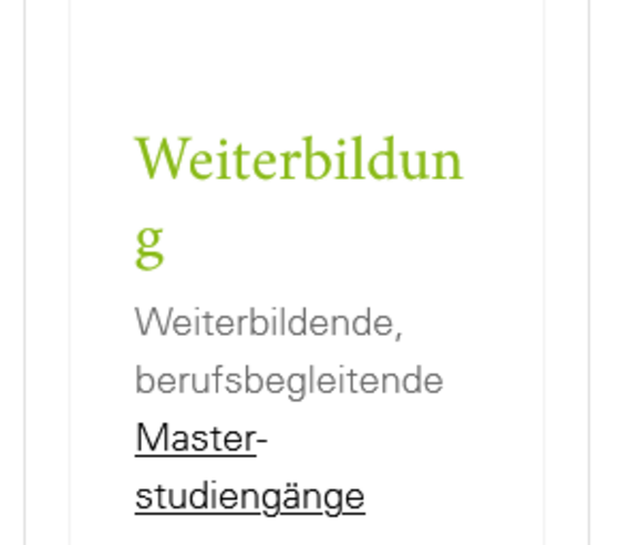 Ansicht einer Textkachel mit nicht korrektem Zeilenumbruch Bild zur Anleitung