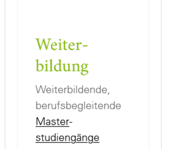 Ansicht einer Textkachel mit korrektem Zeilenumbruch Bild zur Anleitung